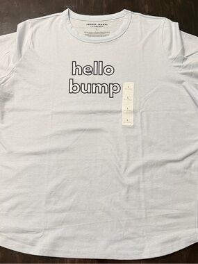 Ingrid & Isabel Light Blue "hello bump" Tee